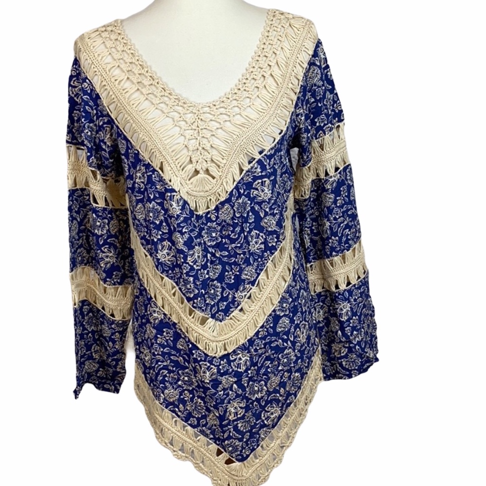 Boho Hippie Crochet Tunic